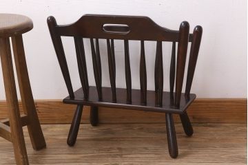 アンティーク雑貨　中古　松本民芸家具　A型マガジンラック