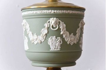 イギリスビンテージ　Wedgwood(ウェッジウッド) ジャスパー　スタンドライト