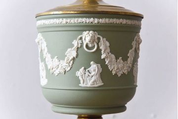 イギリスビンテージ　Wedgwood(ウェッジウッド) ジャスパー　スタンドライト