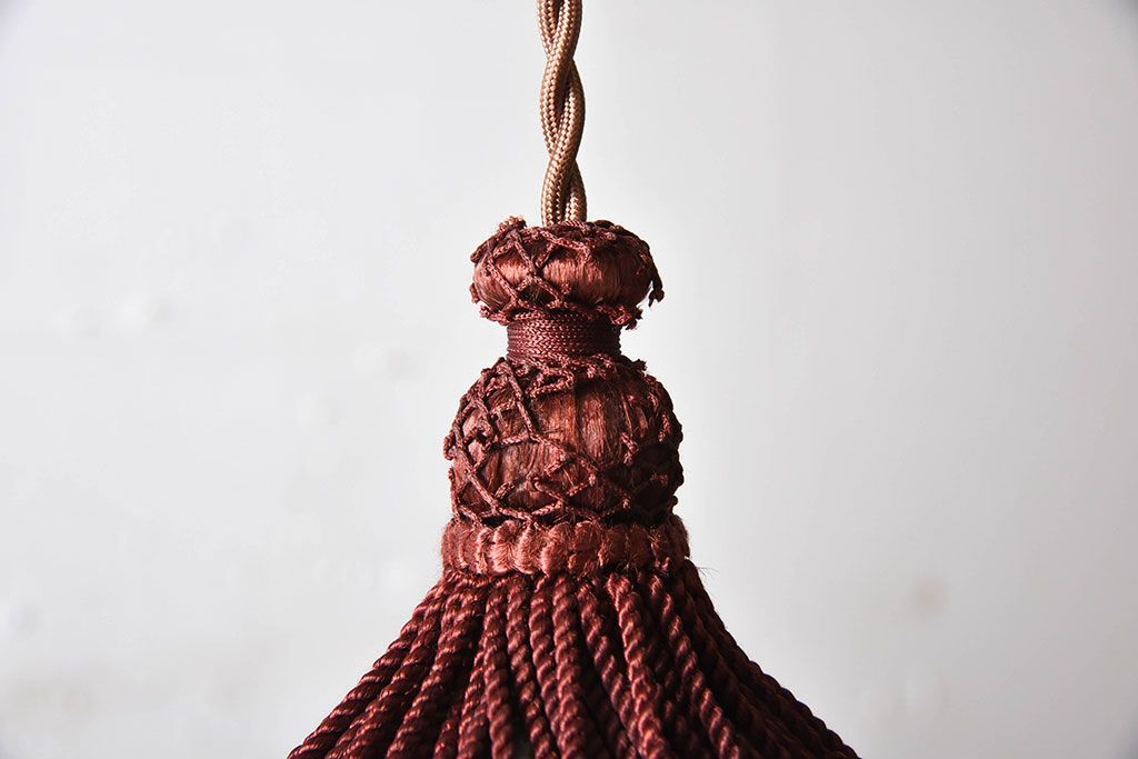 ほおずき型　飾り房付き　アンティーク天井照明