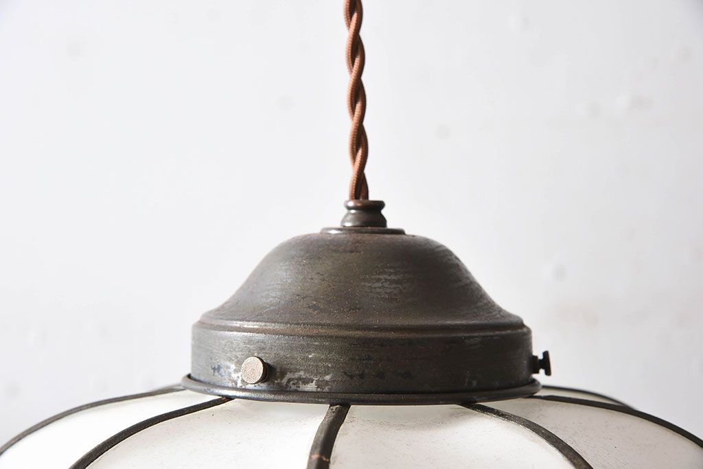 ほおずき型　飾り房付き　アンティーク天井照明