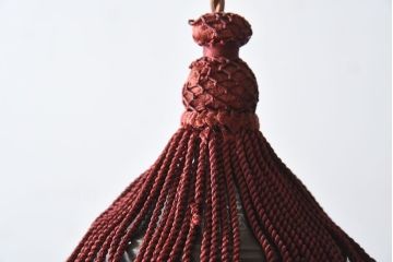 ほおずき型　飾り房付き　アンティーク天井照明