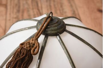 ほおずき型　飾り房付き　アンティーク天井照明