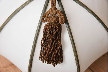 ほおずき型　飾り房付き　アンティーク天井照明