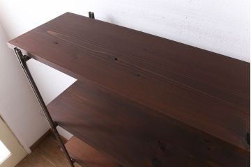 シンプルなラフジュ工房オリジナルアイアンラック【小】(3)