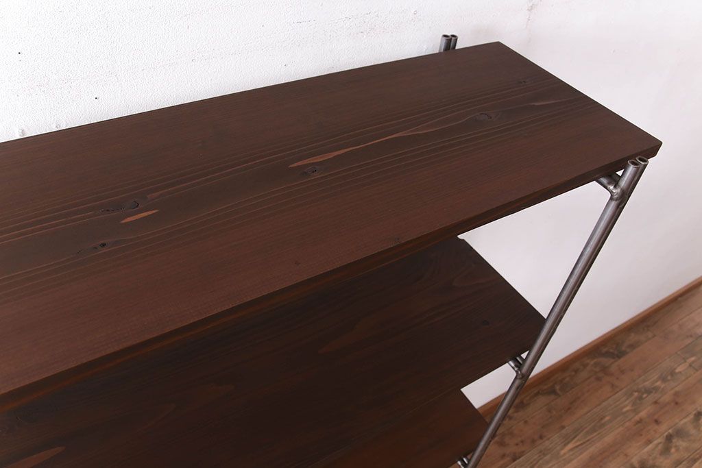 シンプルなラフジュ工房オリジナルアイアンラック【小】(3)