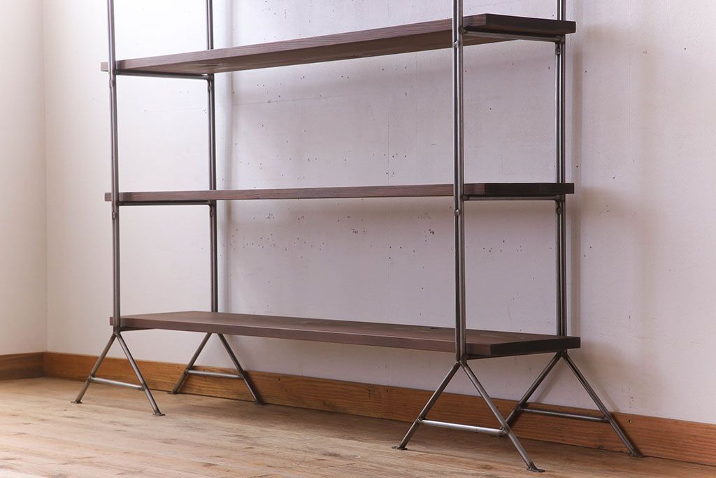 シンプルなラフジュ工房オリジナルアイアンラック【小】(3)