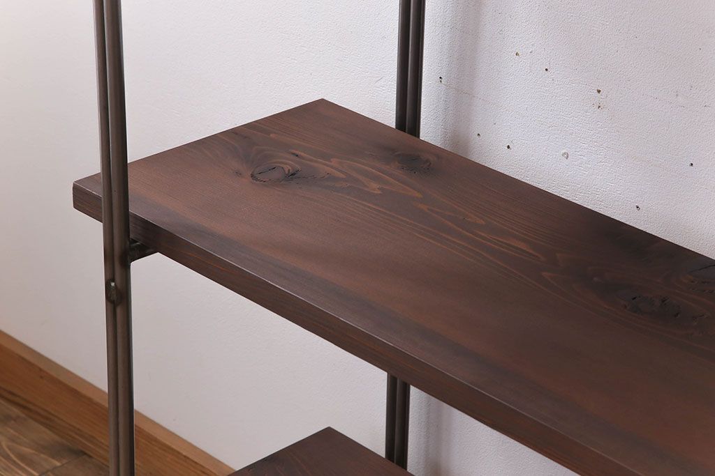 シンプルなラフジュ工房オリジナルアイアンラック【小】(3)