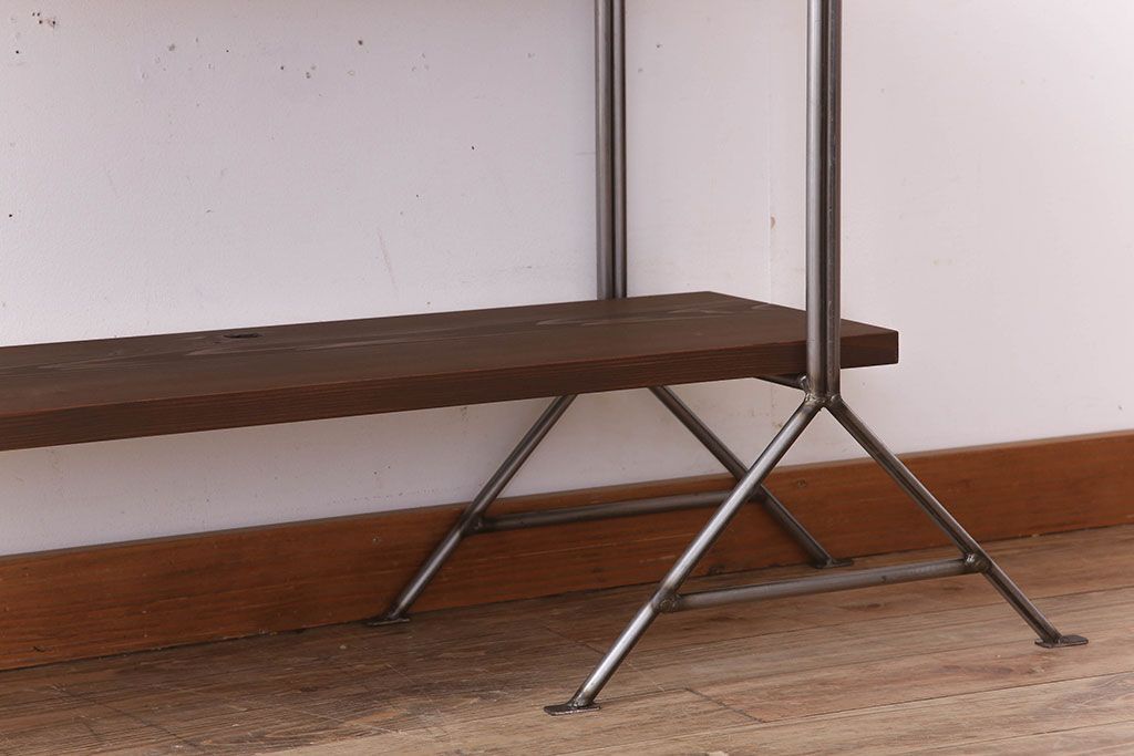 シンプルなラフジュ工房オリジナルアイアンラック【小】(3)