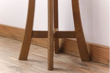 アンティーク家具　シンプルデザイン　アンティークの丸型スツール(2)