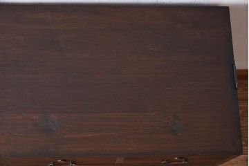 アンティーク家具　鉄脚付き　総桐材の衣装箪笥サイドボード