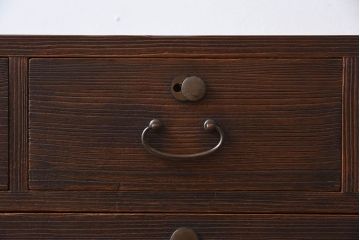 アンティーク家具　鉄脚付き　総桐材の衣装箪笥サイドボード