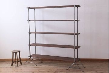 ラフジュオリジナル アイアンの薄型飾り棚【中】(1)