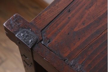 アンティーク家具　古民具・骨董　前面欅材製　江戸明治期の三国車箪笥