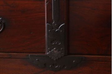 アンティーク家具　古民具・骨董　前面欅材製　江戸明治期の三国車箪笥