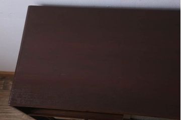 アンティーク家具　ダイヤガラス入り!和製アンティークの古い茶箪笥