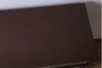 アンティーク家具　ダイヤガラス入り!和製アンティークの古い茶箪笥