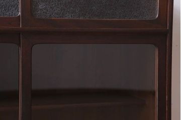 アンティーク家具　ダイヤガラス入り!和製アンティークの古い茶箪笥