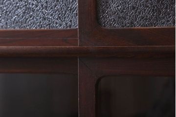 アンティーク家具　ダイヤガラス入り!和製アンティークの古い茶箪笥