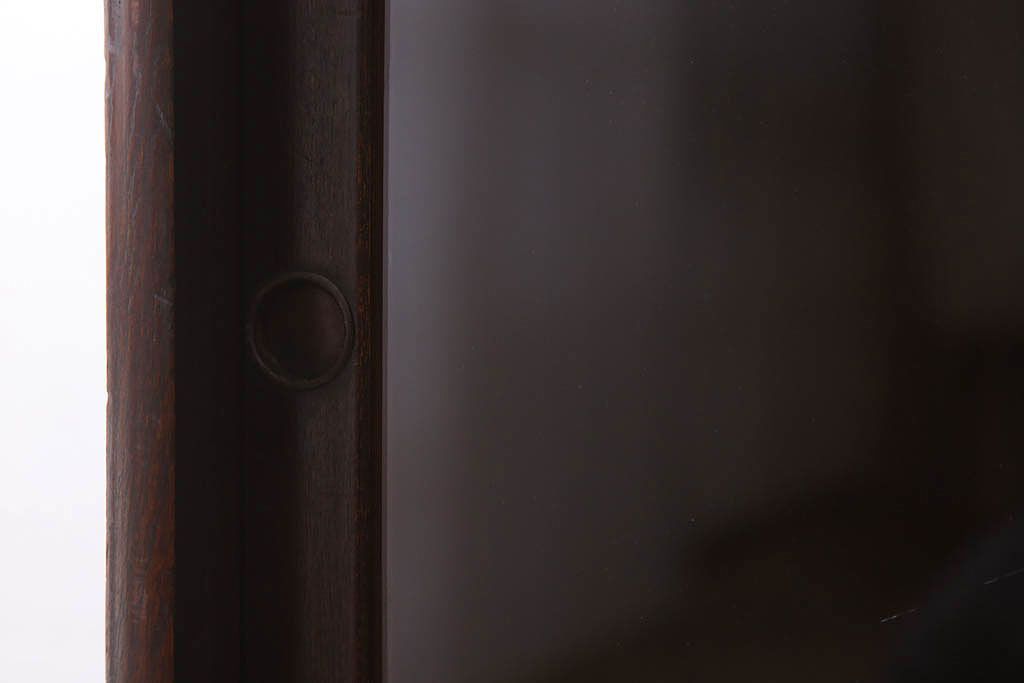 アンティーク家具　ダイヤガラス入り!和製アンティークの古い茶箪笥