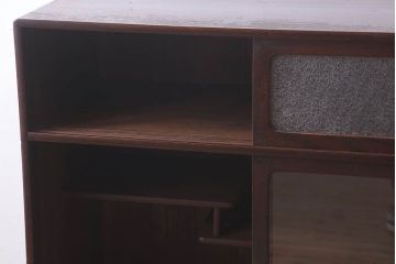 アンティーク家具　ダイヤガラス入り!和製アンティークの古い茶箪笥