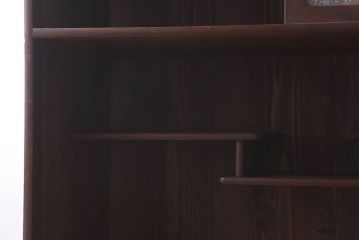 アンティーク家具　ダイヤガラス入り!和製アンティークの古い茶箪笥