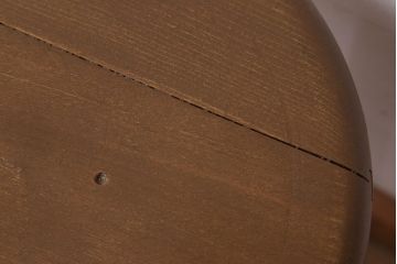 アンティーク家具　シンプルデザイン　アンティークの丸型スツール(3)