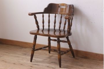 中古　飛騨産業　キツツキマーク　穂高　キャプテンチェア(1)