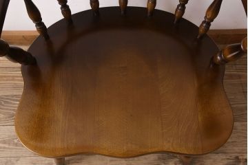 中古　飛騨産業　キツツキマーク　穂高　キャプテンチェア(2)