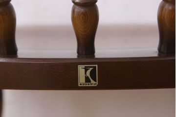 中古　飛騨産業　キツツキマーク　穂高　キャプテンチェア(2)