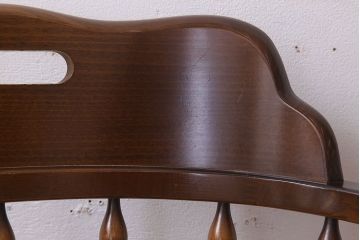 中古　飛騨産業　キツツキマーク　穂高　キャプテンチェア(3)