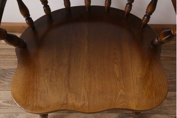 中古　飛騨産業　キツツキマーク　穂高　キャプテンチェア(3)