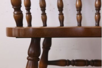 中古　飛騨産業　キツツキマーク　穂高　キャプテンチェア(3)
