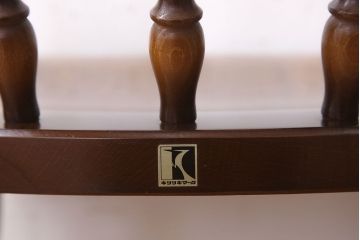 中古　飛騨産業　キツツキマーク　穂高　キャプテンチェア(3)