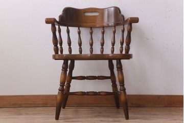 中古　飛騨産業　キツツキマーク　穂高　キャプテンチェア