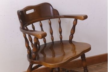中古　飛騨産業　キツツキマーク　穂高　キャプテンチェア