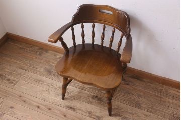中古　飛騨産業　キツツキマーク　穂高　キャプテンチェア