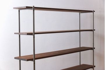 ラフジュオリジナル アイアンの薄型飾り棚【大】