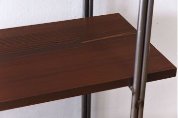 ラフジュオリジナル アイアンの薄型飾り棚【大】