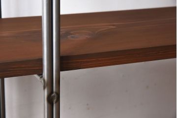 ラフジュオリジナル アイアンの薄型飾り棚【大】