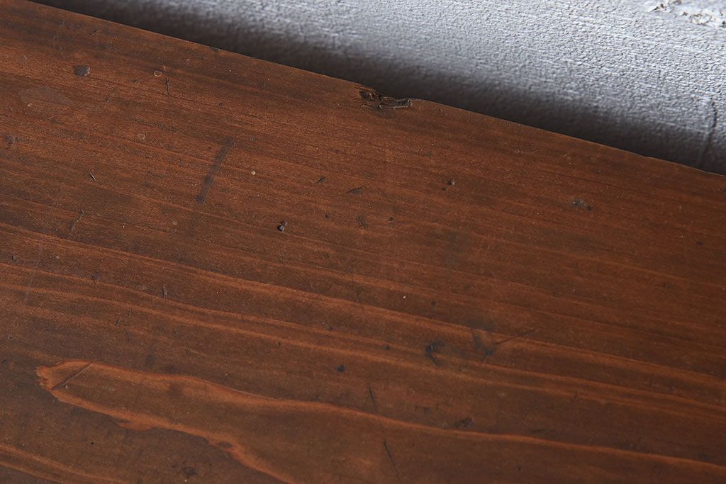 アンティーク家具　古い木製のアンティーク薄型薬箪笥(引き出し)