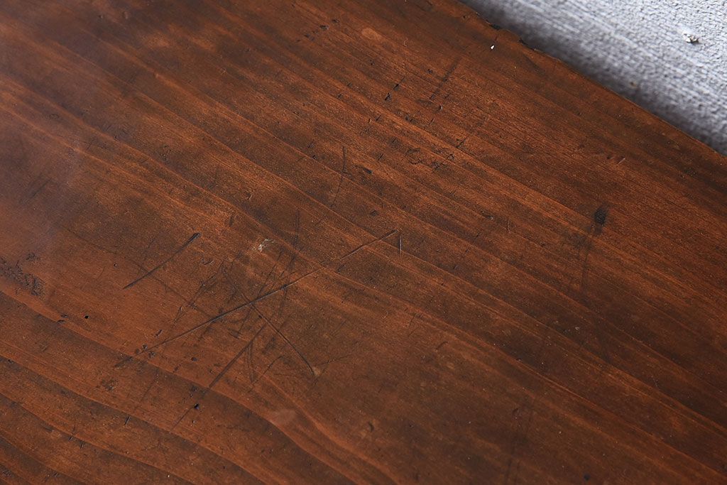 アンティーク家具　古い木製のアンティーク薄型薬箪笥(引き出し)