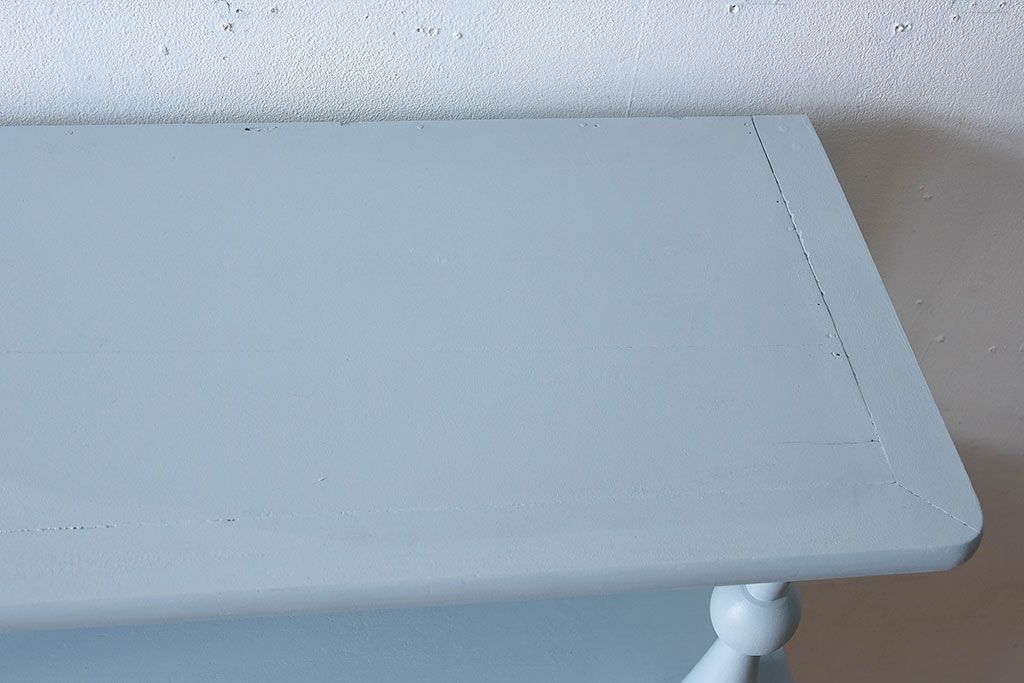 アンティーク家具　モールガラス入り!アンティークのペイント本箱(ブックケース)