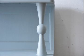 アンティーク家具　モールガラス入り!アンティークのペイント本箱(ブックケース)