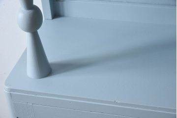 アンティーク家具　モールガラス入り!アンティークのペイント本箱(ブックケース)