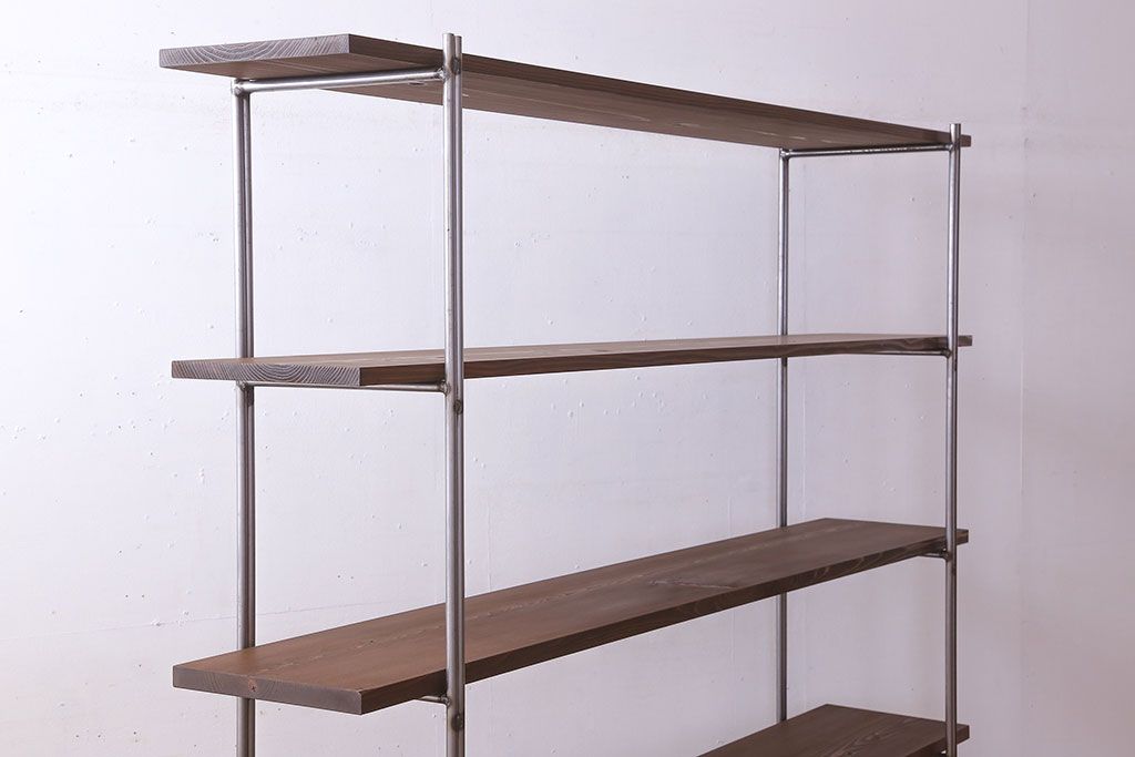 ラフジュオリジナル アイアンの薄型飾り棚【大】(1)