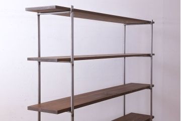 ラフジュオリジナル アイアンの薄型飾り棚【大】(1)