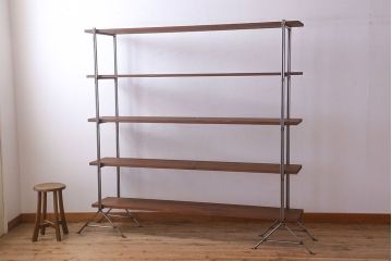 ラフジュオリジナル アイアンの薄型飾り棚【大】(1)