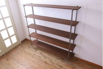 ラフジュオリジナル アイアンの薄型飾り棚【大】(2)