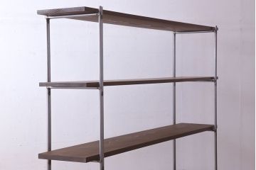 ラフジュオリジナル アイアンの薄型飾り棚【大】(2)